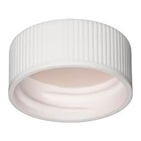 Cp Lab Safety. Wheaton 22-400 PP Caps, White, PTFE/Silicone Liner, Case of 100 W240834